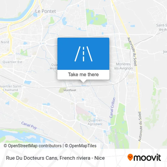 Rue Du Docteurs Cans map