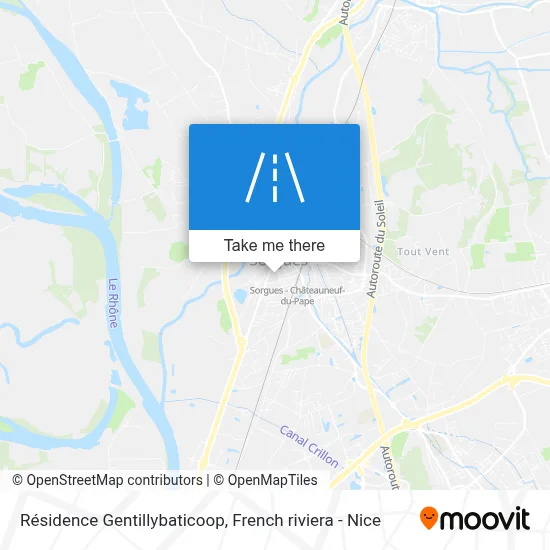 Résidence Gentillybaticoop map