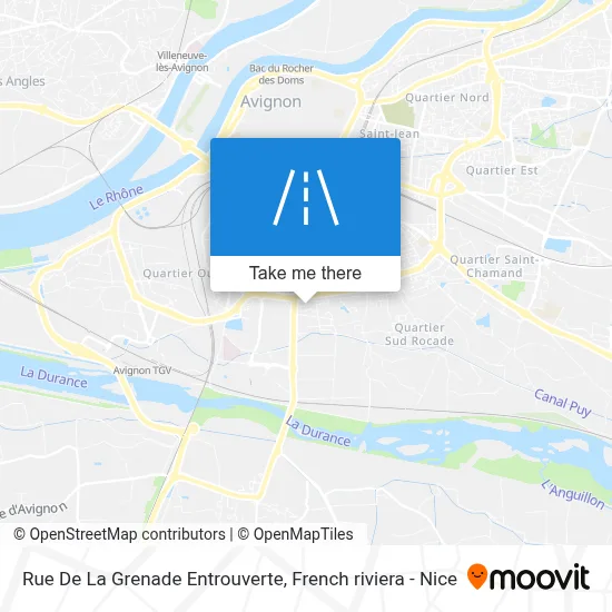 Rue De La Grenade Entrouverte map
