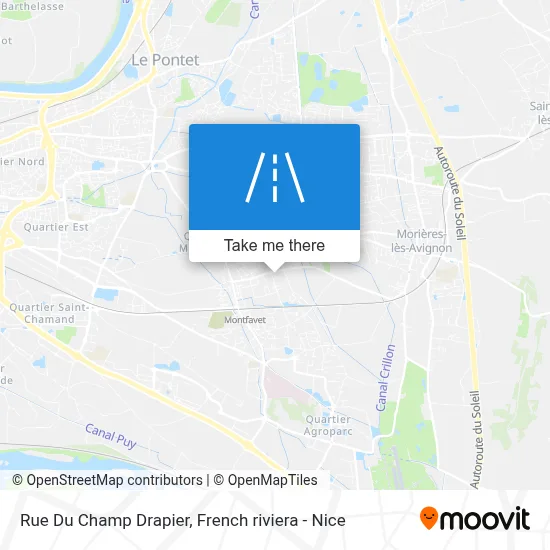 Mapa Rue Du Champ Drapier