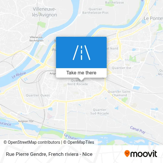 Mapa Rue Pierre Gendre