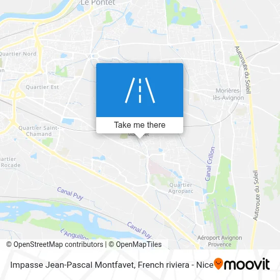 Impasse Jean-Pascal Montfavet map