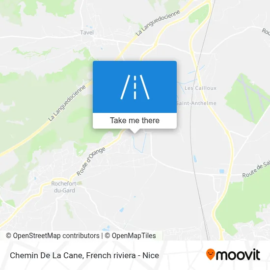 Chemin De La Cane map