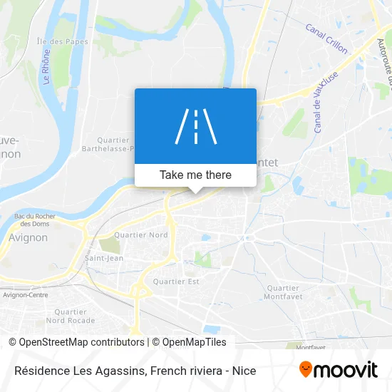 Résidence Les Agassins map