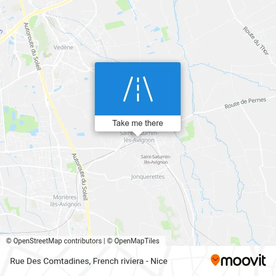 Rue Des Comtadines map