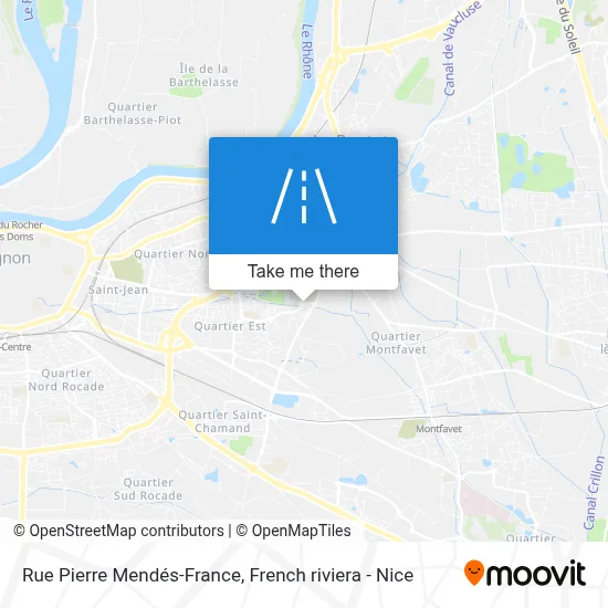 Rue Pierre Mendés-France map
