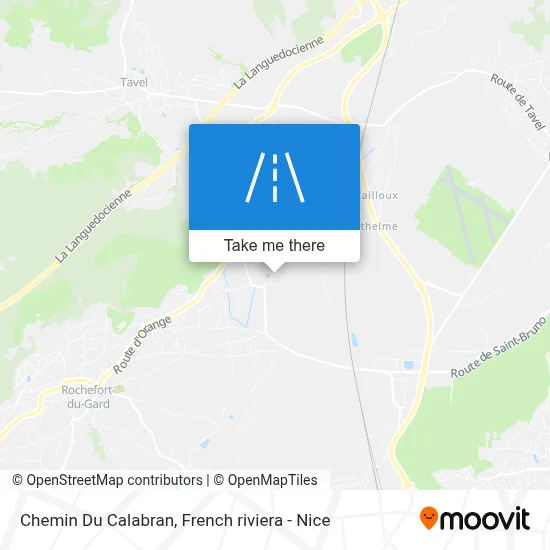Chemin Du Calabran map