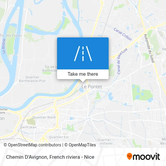 Chemin D'Avignon map