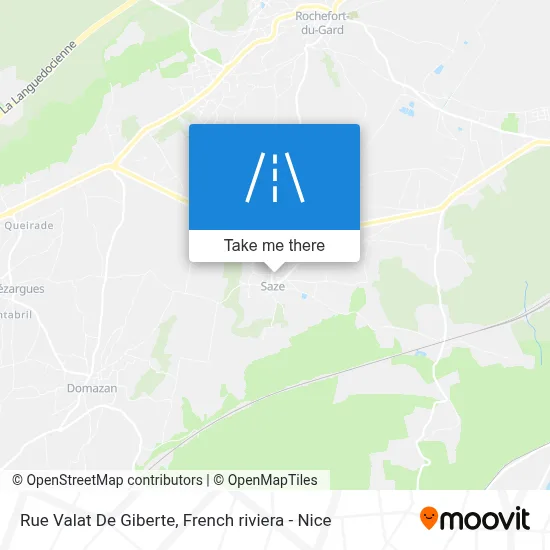 Rue Valat De Giberte map