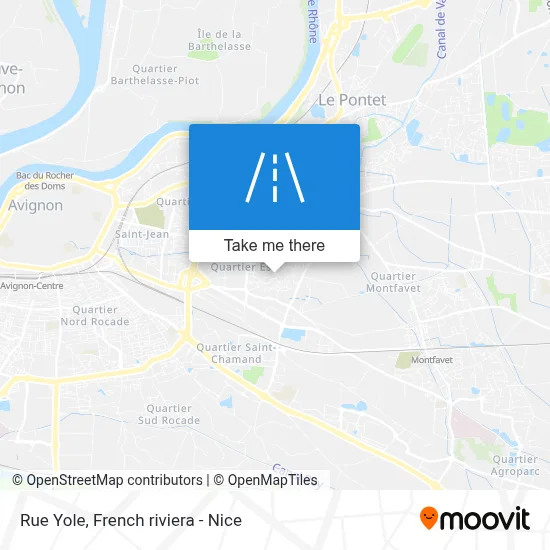 Mapa Rue Yole