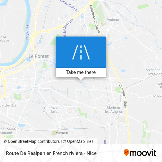 Route De Realpanier map