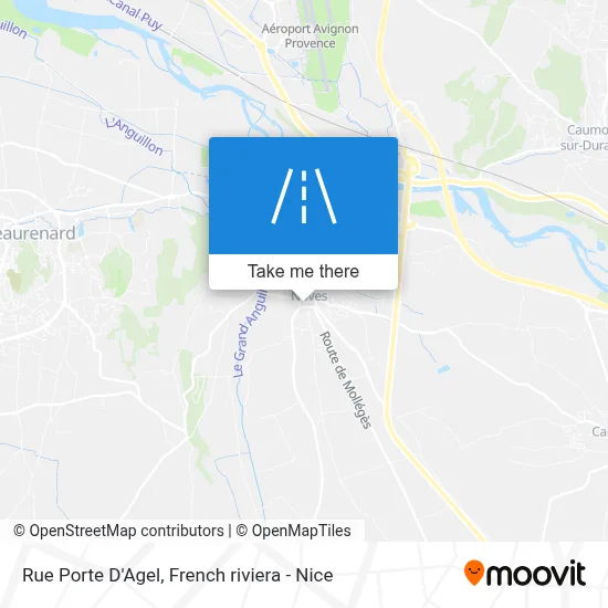 Mapa Rue Porte D'Agel