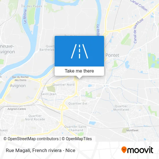 Mapa Rue Magali