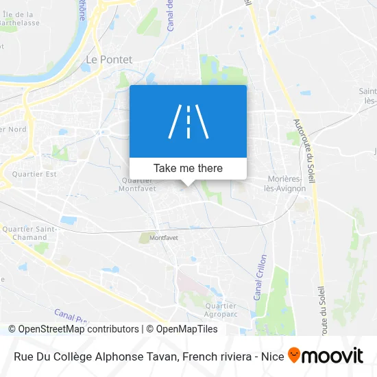 Rue Du Collège Alphonse Tavan map