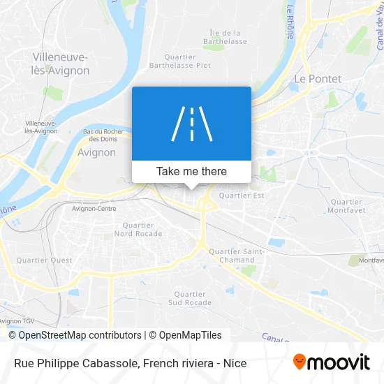 Rue Philippe Cabassole map
