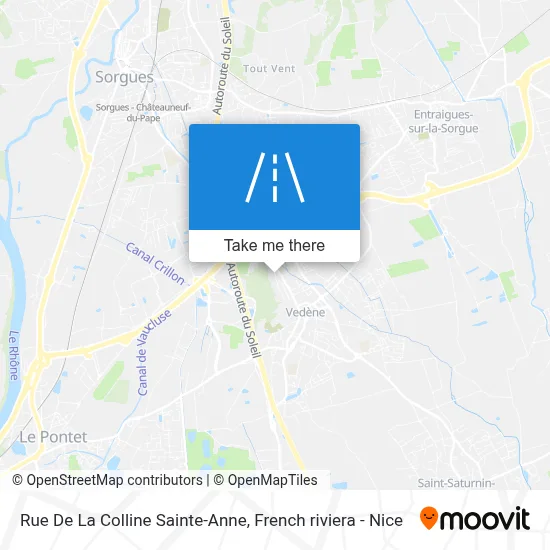 Rue De La Colline Sainte-Anne map
