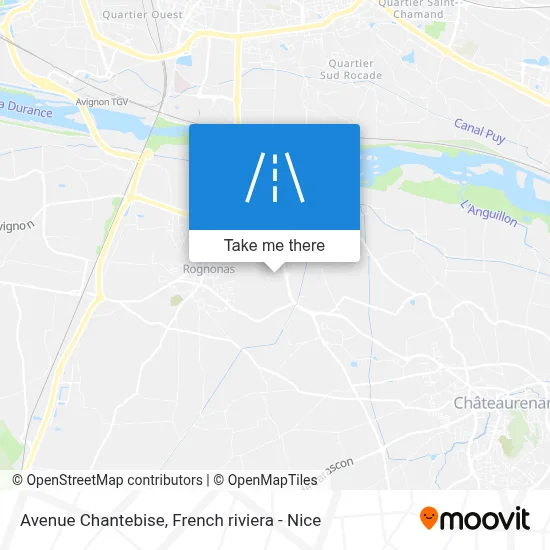 Avenue Chantebise map