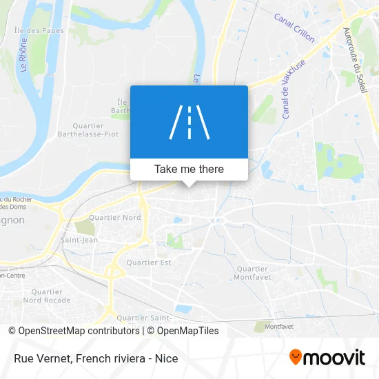 Mapa Rue Vernet