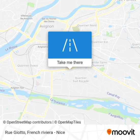 Mapa Rue Giotto