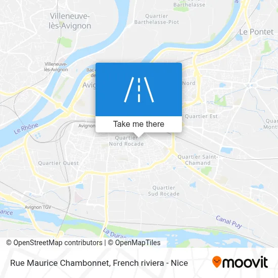 Mapa Rue Maurice Chambonnet