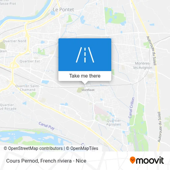 Cours Pernod map
