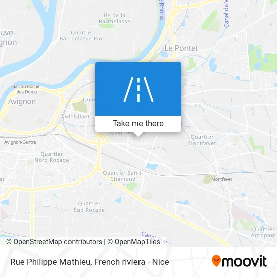 Mapa Rue Philippe Mathieu