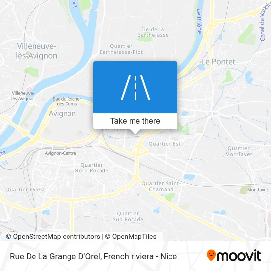 Rue De La Grange D'Orel map