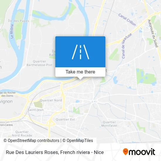Rue Des Lauriers Roses map