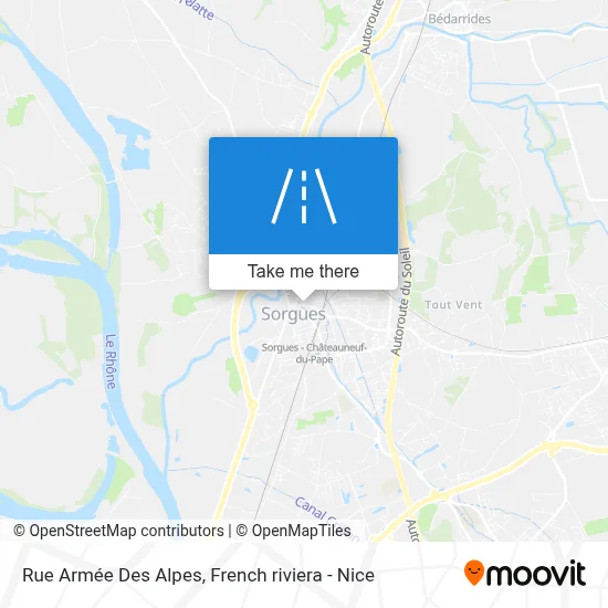 Rue Armée Des Alpes map