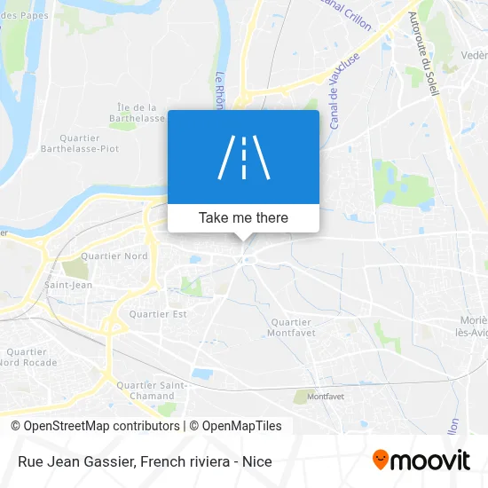 Mapa Rue Jean Gassier