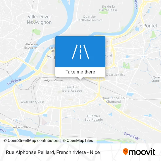 Mapa Rue Alphonse Peillard