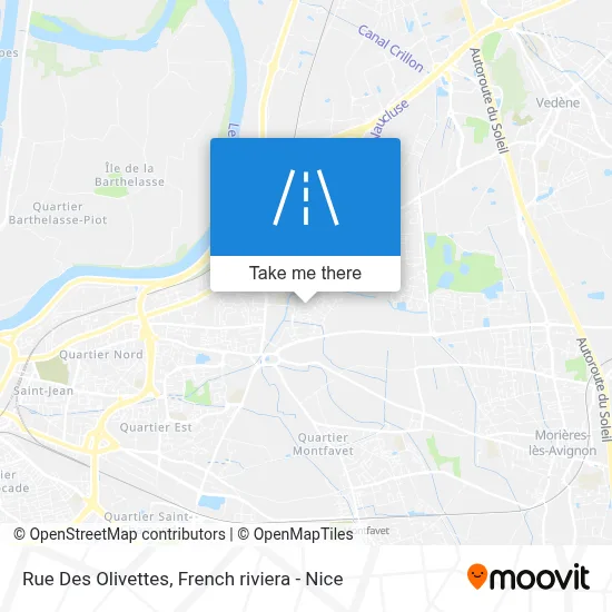 Rue Des Olivettes map