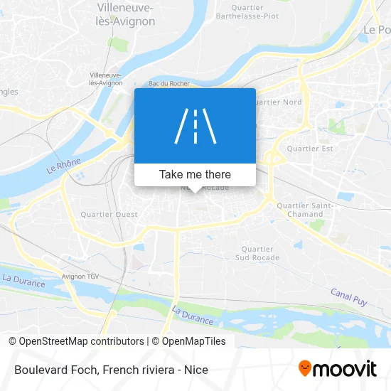 Boulevard Foch map