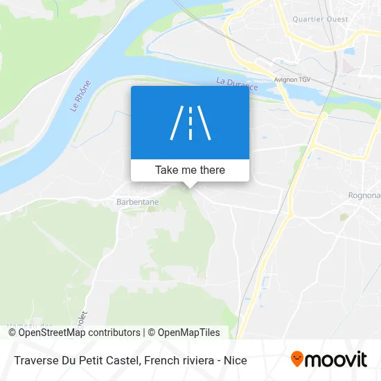 Traverse Du Petit Castel map