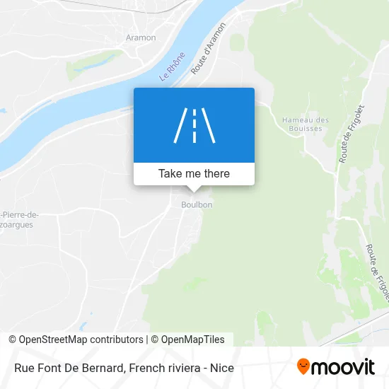 Mapa Rue Font De Bernard