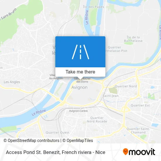 Access Pond St. Benezit map