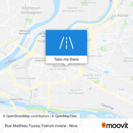 Mapa Rue Mathieu Tussa
