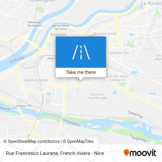Rue Francesco Laurana map