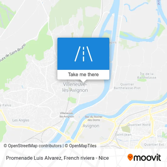 Promenade Luis Alvarez map