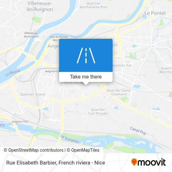 Mapa Rue Elisabeth Barbier