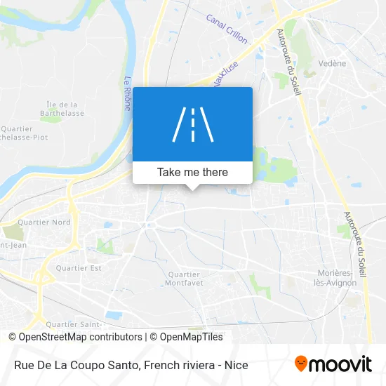 Rue De La Coupo Santo map