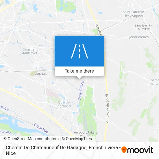 Chemin De Chateauneuf De Gadagne map