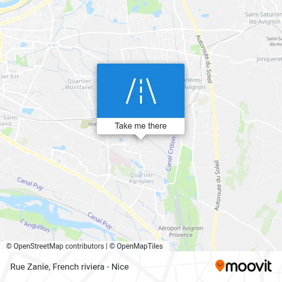 Rue Zanie map