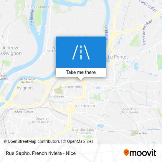 Mapa Rue Sapho