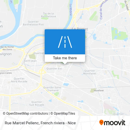 Rue Marcel Pellenc map