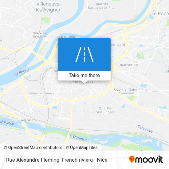 Mapa Rue Alexandre Fleming