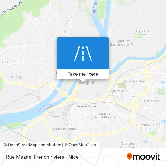 Mapa Rue Mazan