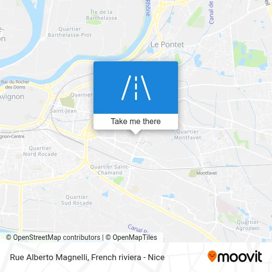 Mapa Rue Alberto Magnelli