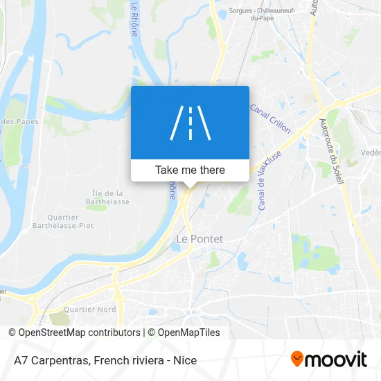 A7 Carpentras map