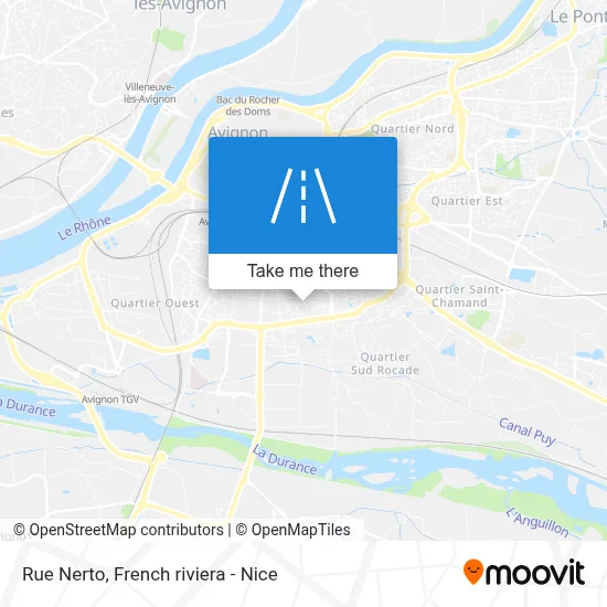 Mapa Rue Nerto